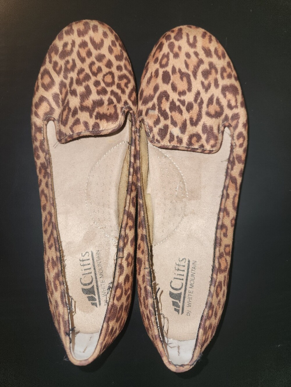 Cliffs by WHITE MOUNTAIN Leopard Print Flats - Brown/Tan